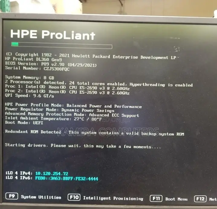 Server HP ProLiant DL360 Gen9 32GB Intel Xeon HDD+SSD 1T