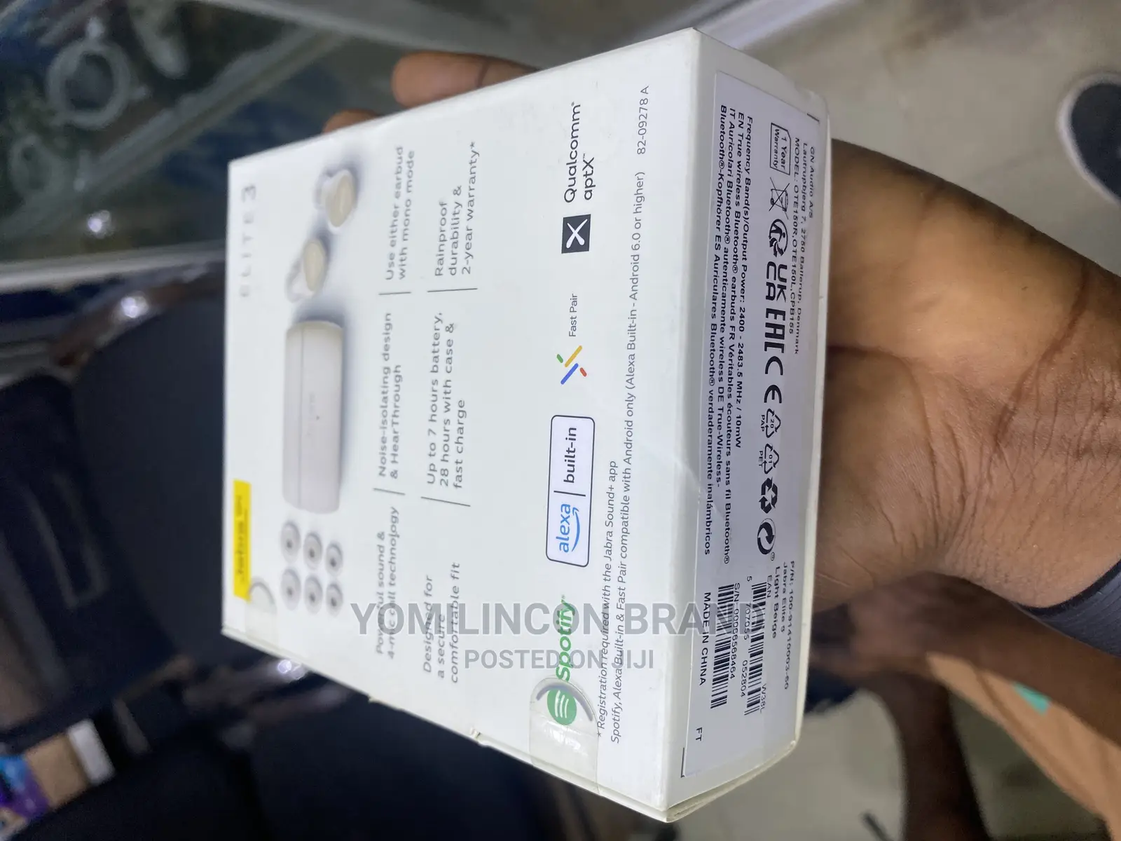 Jabra Elite 3 in Ear Wireless Bluetooth Earbuds –