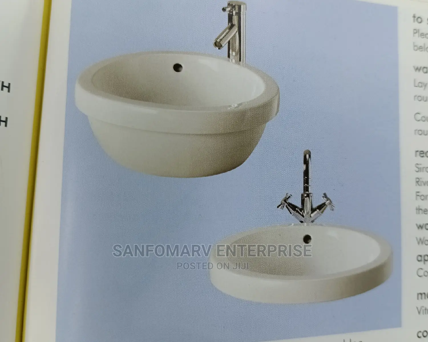 Twyford England Lay on Basin