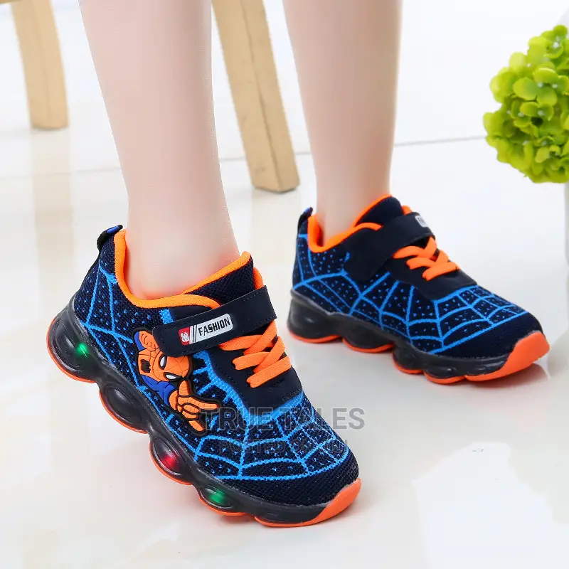 Boy's And Girls Spiderman Sneakers