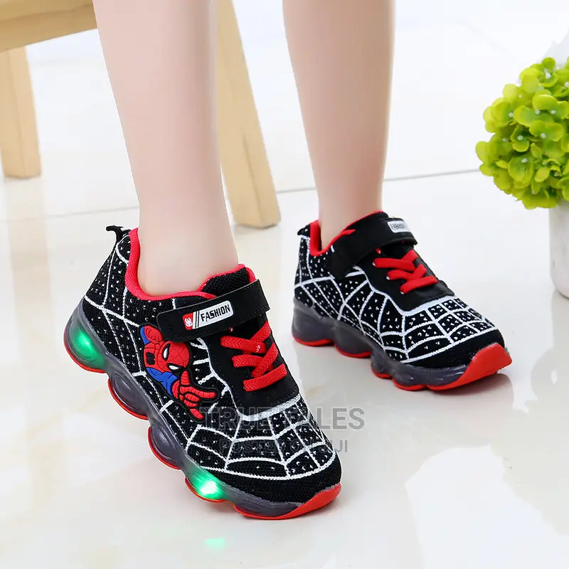 Boy's And Girls Spiderman Sneakers
