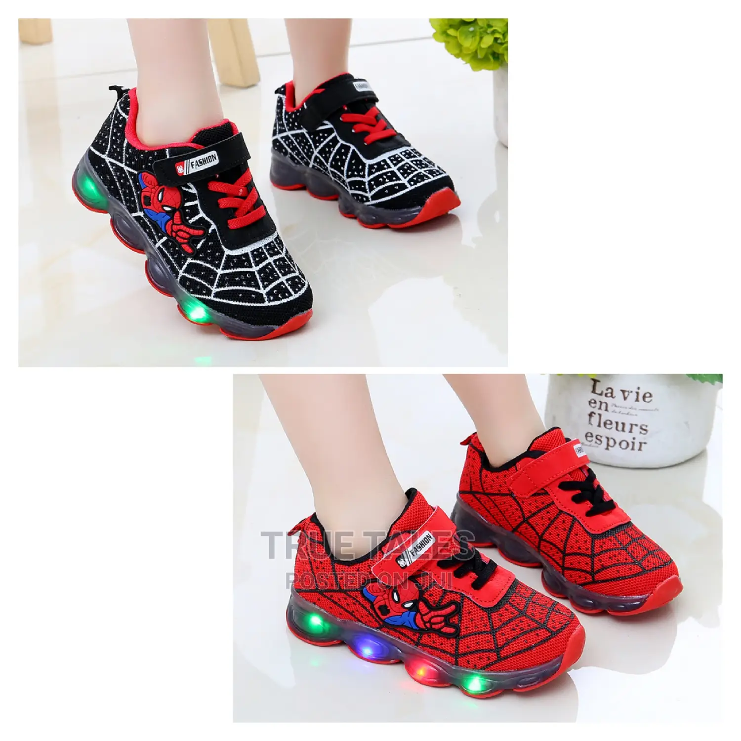 Boy's And Girls Spiderman Sneakers