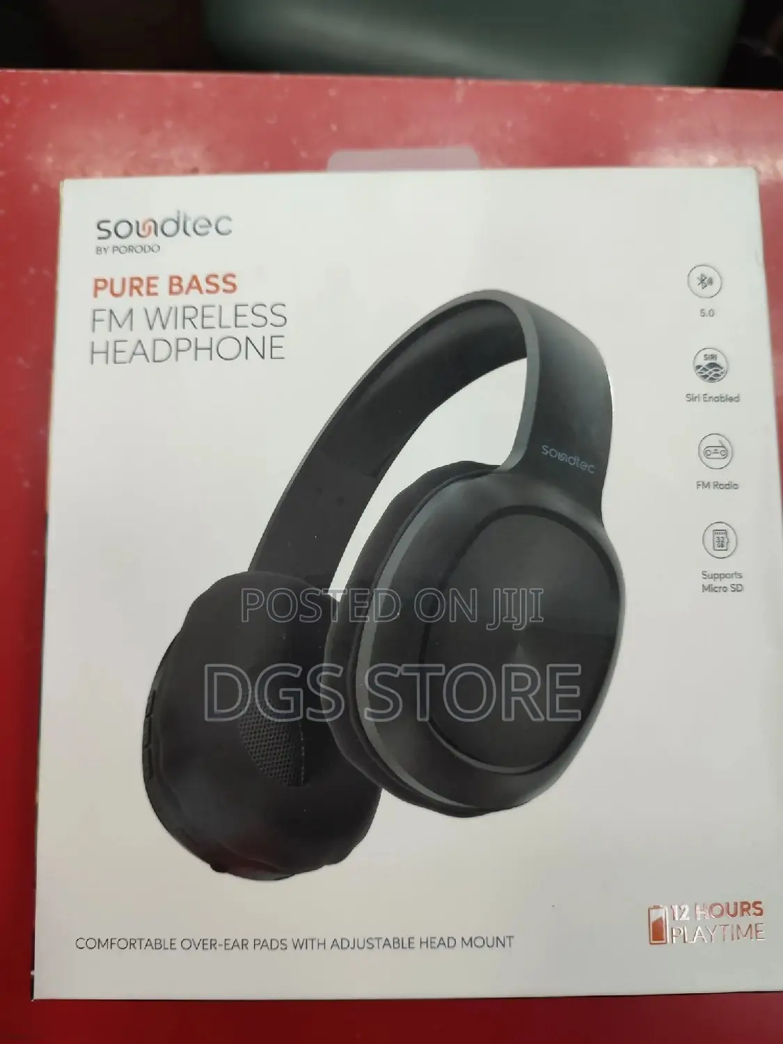 Porodo Soundtec Pure Bass Wireless FM Headphone