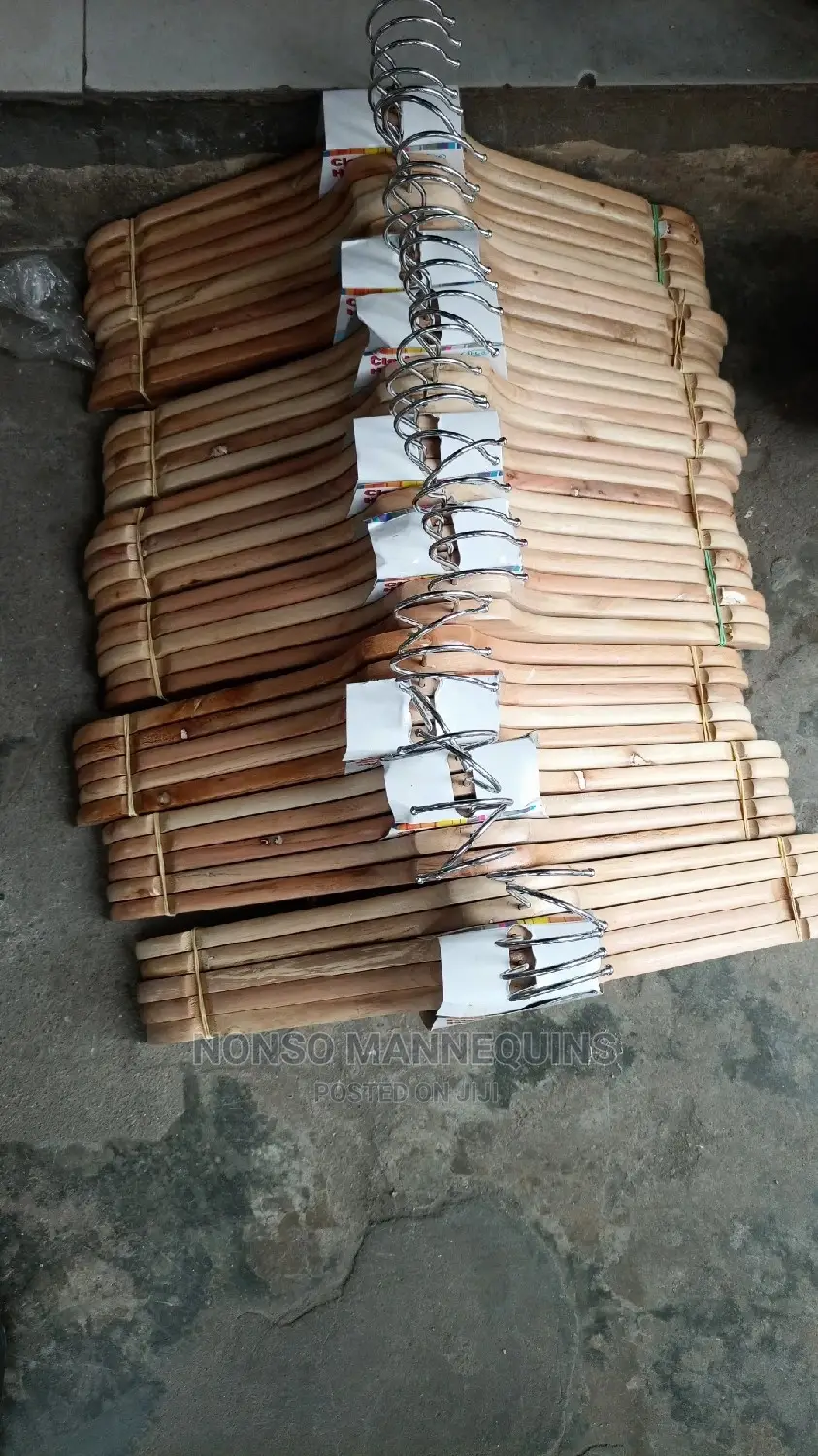 Brand New Packs Of Wooden Cloties Hangers