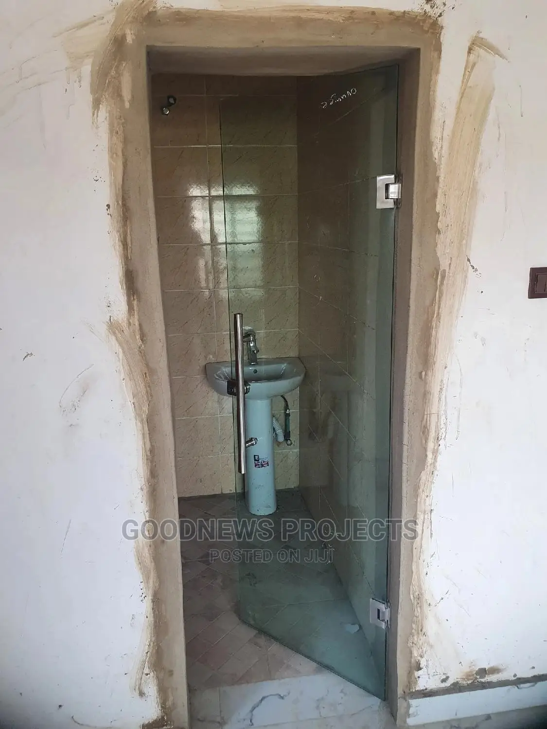 Glass Toilet Door