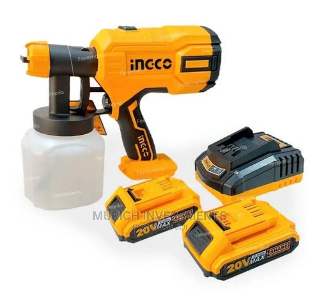 Ingco Cordless Spray Gun With 2 Batteries