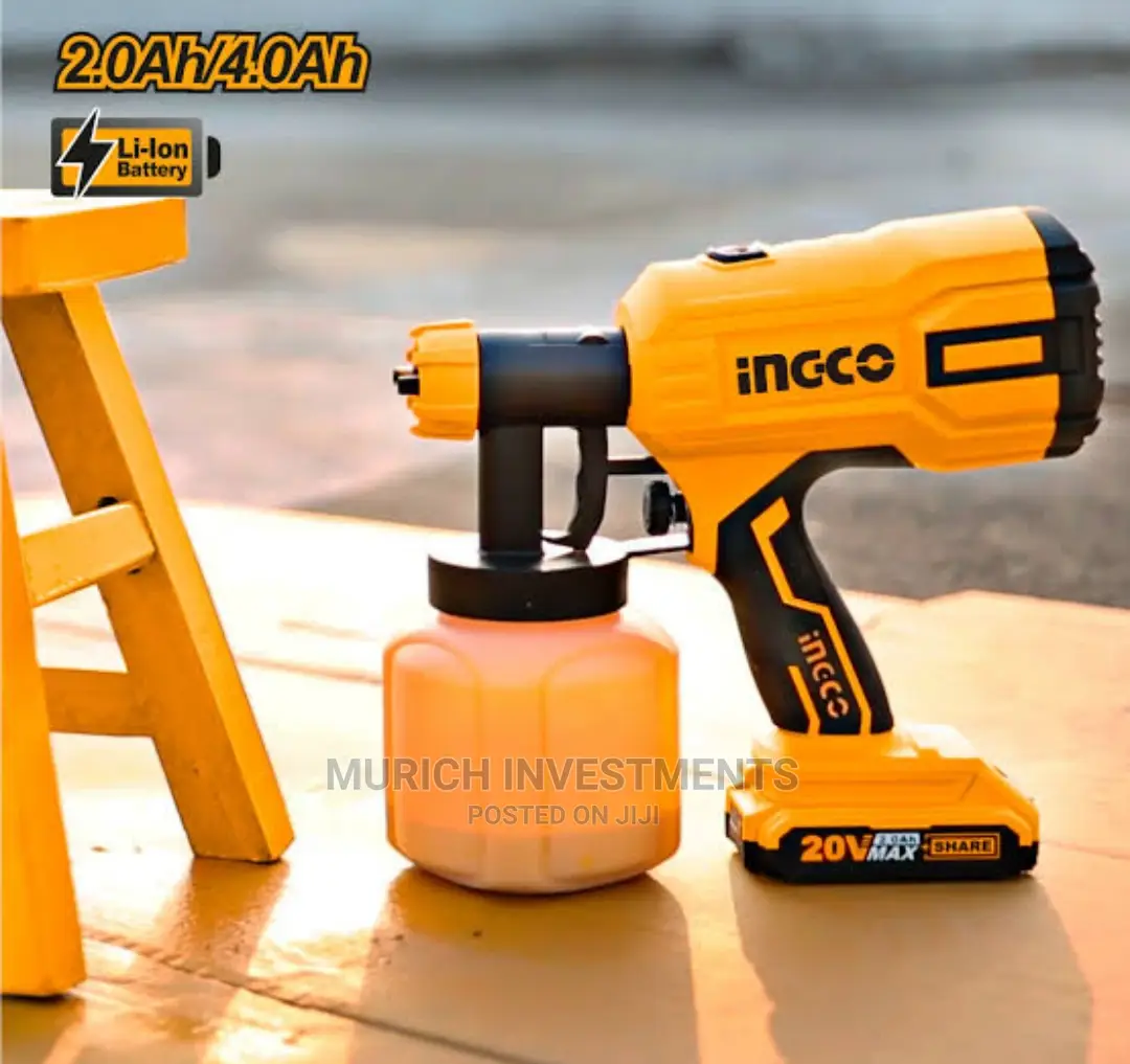 Ingco Cordless Spray Gun With 2 Batteries