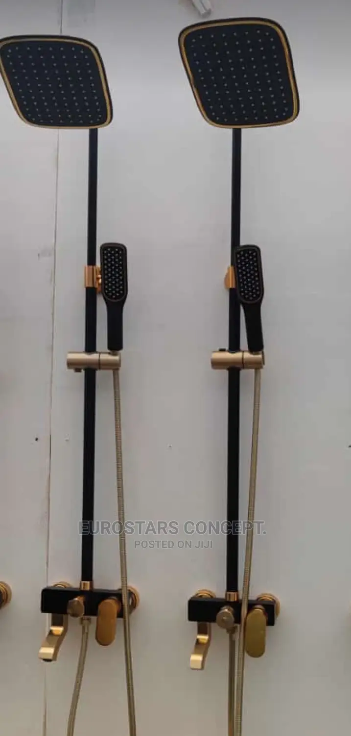 Gold an Black England Shower