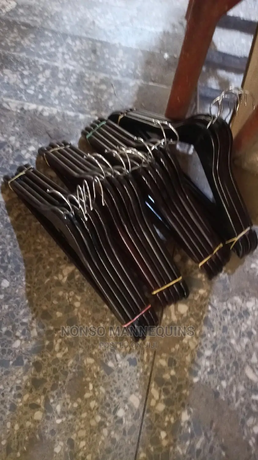 Black Wooden Hangers Packs