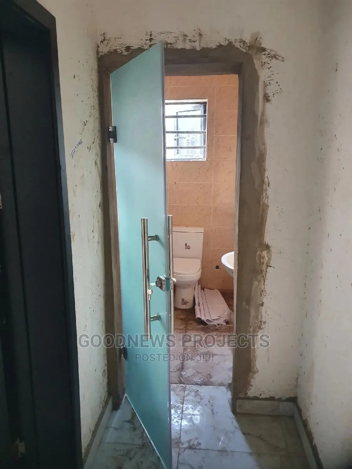 Toilet Frosted Glass Door