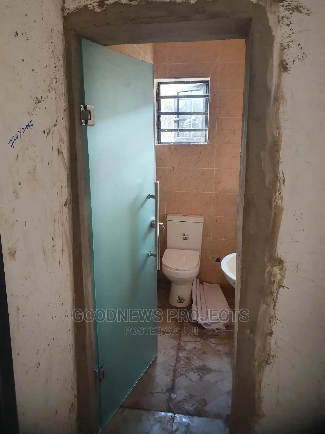 Toilet Frosted Glass Door