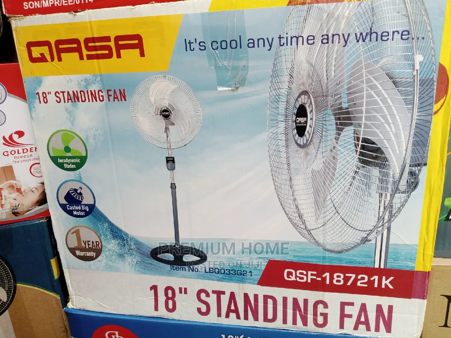 Qasa 18 Inches Standing Fan