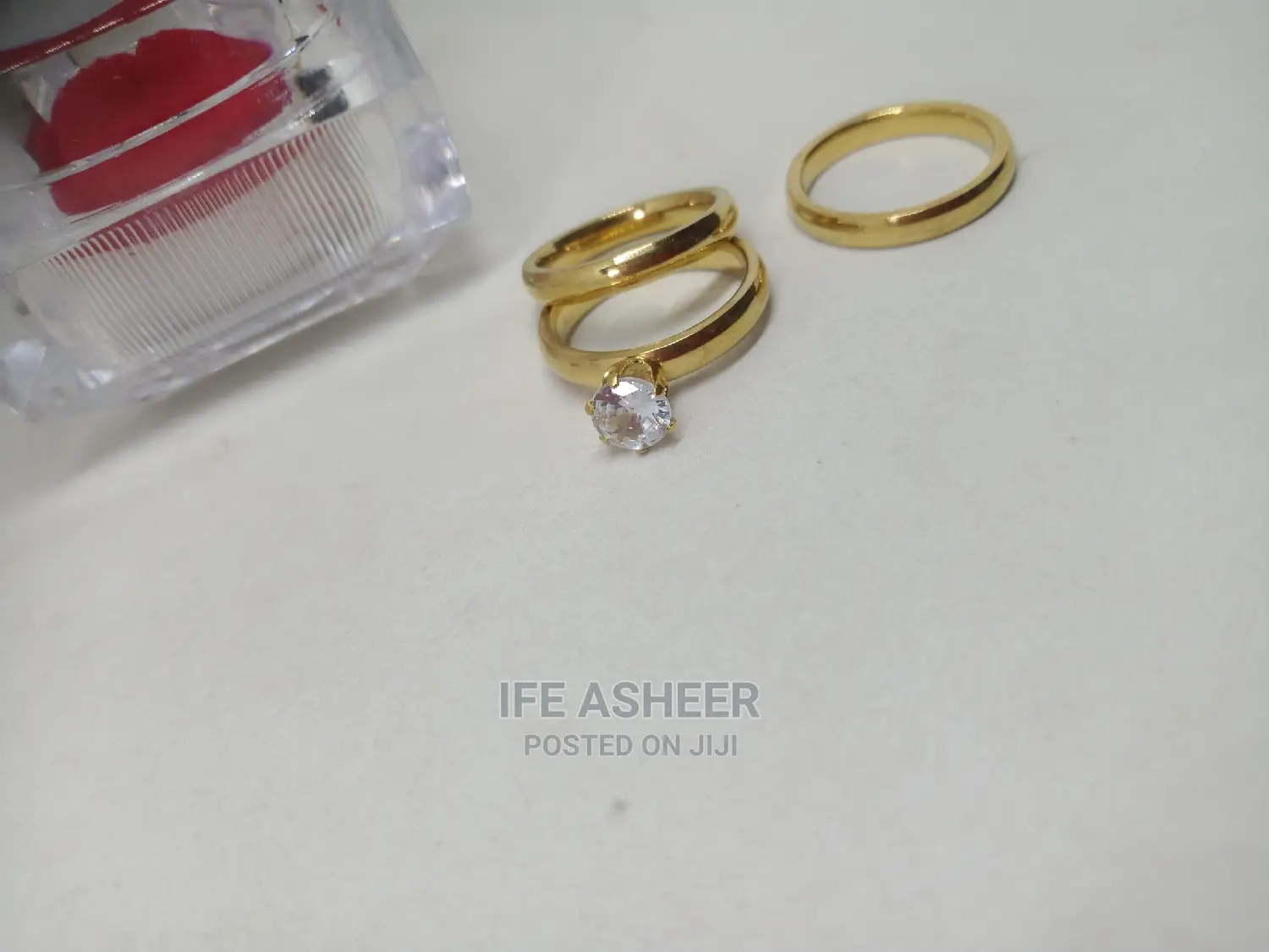 Couples Low Budget Set of Wedding Ring - Gold