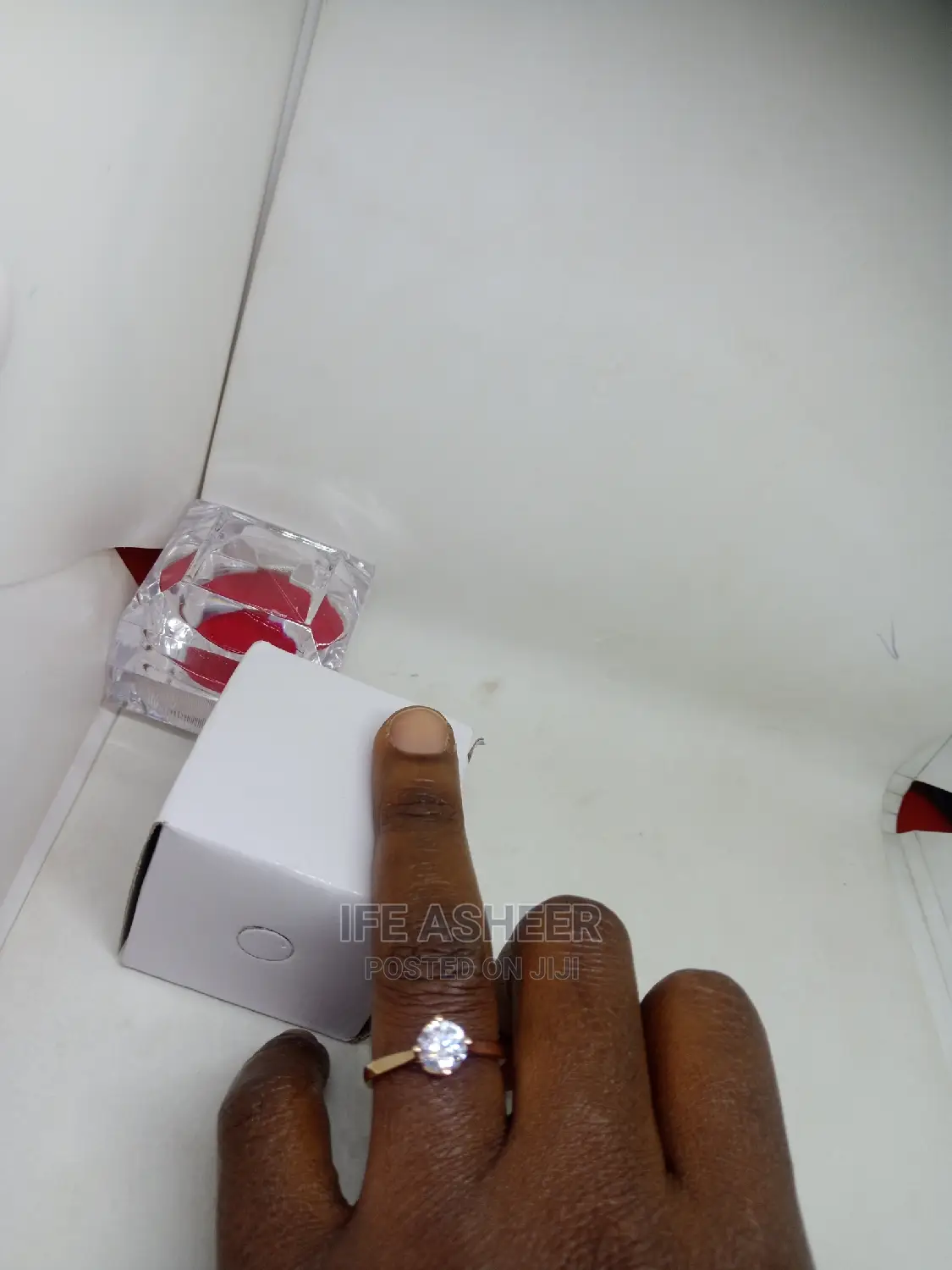 Rose Gold Ladies Proposal Ring 002