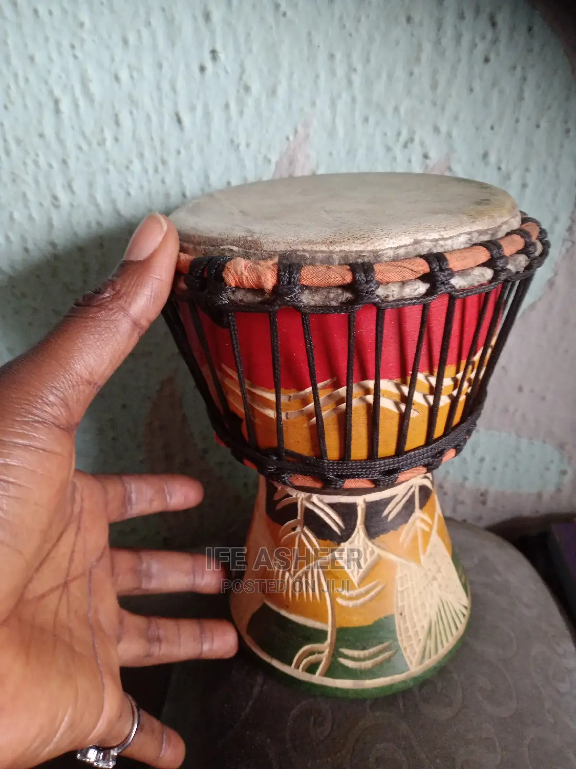 Small Jembe Talking Drum 002