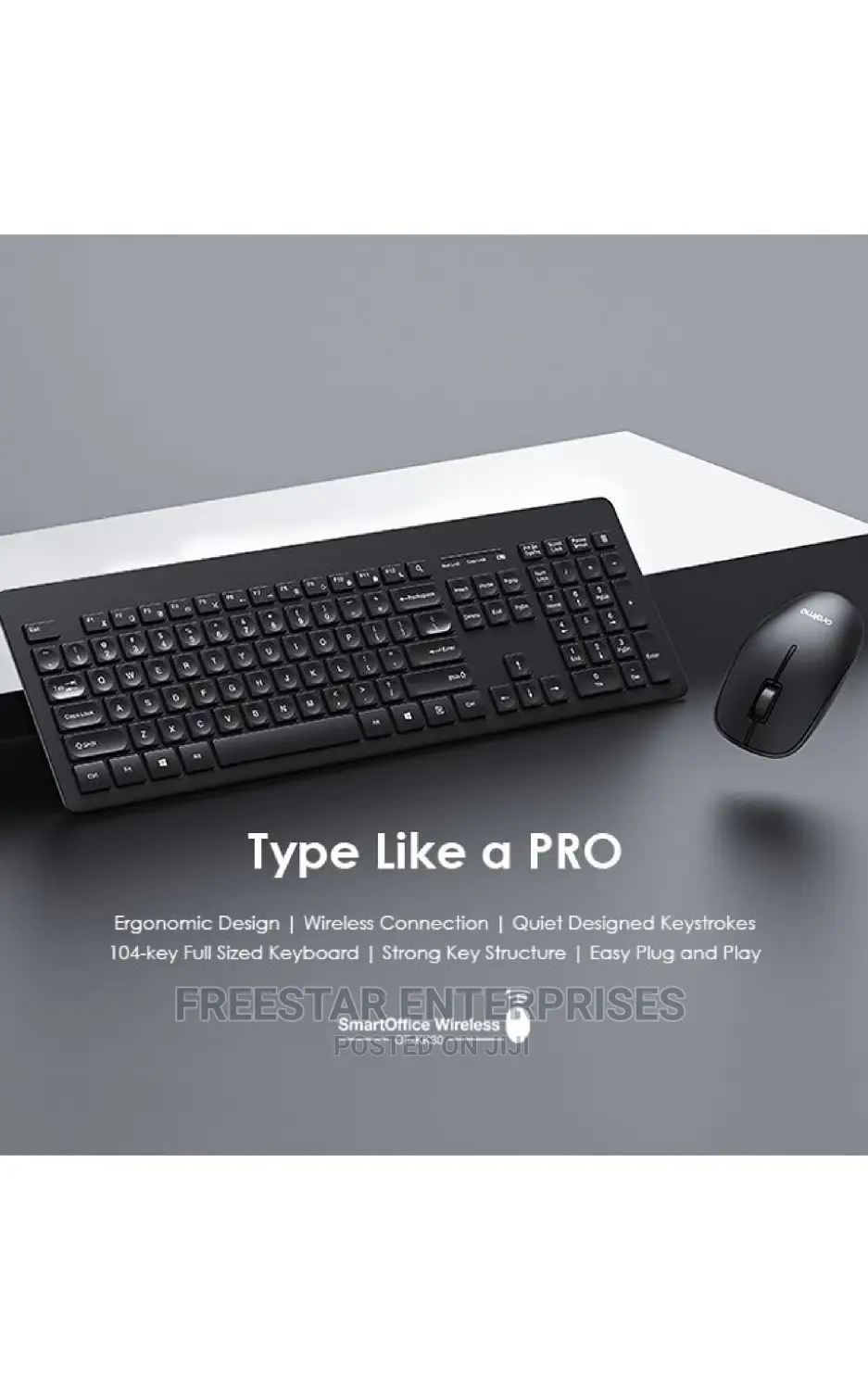 Oraimo Wireless Keyboard Mouse Combo. Smart Keyboard.