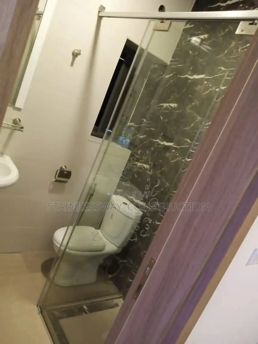 Sided Shower Cubicle Open