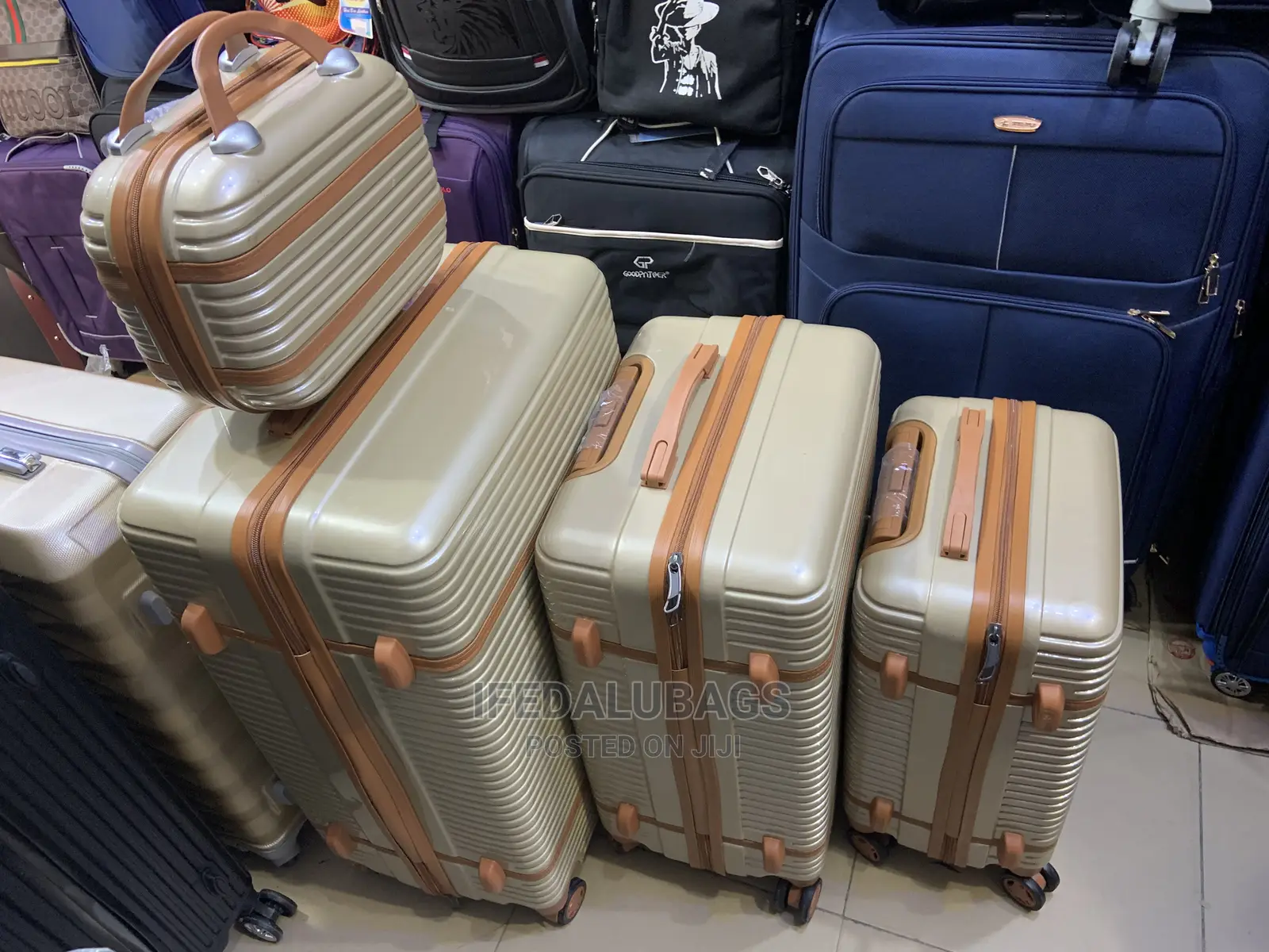 Set of Quality Plastic Traveling Luggage