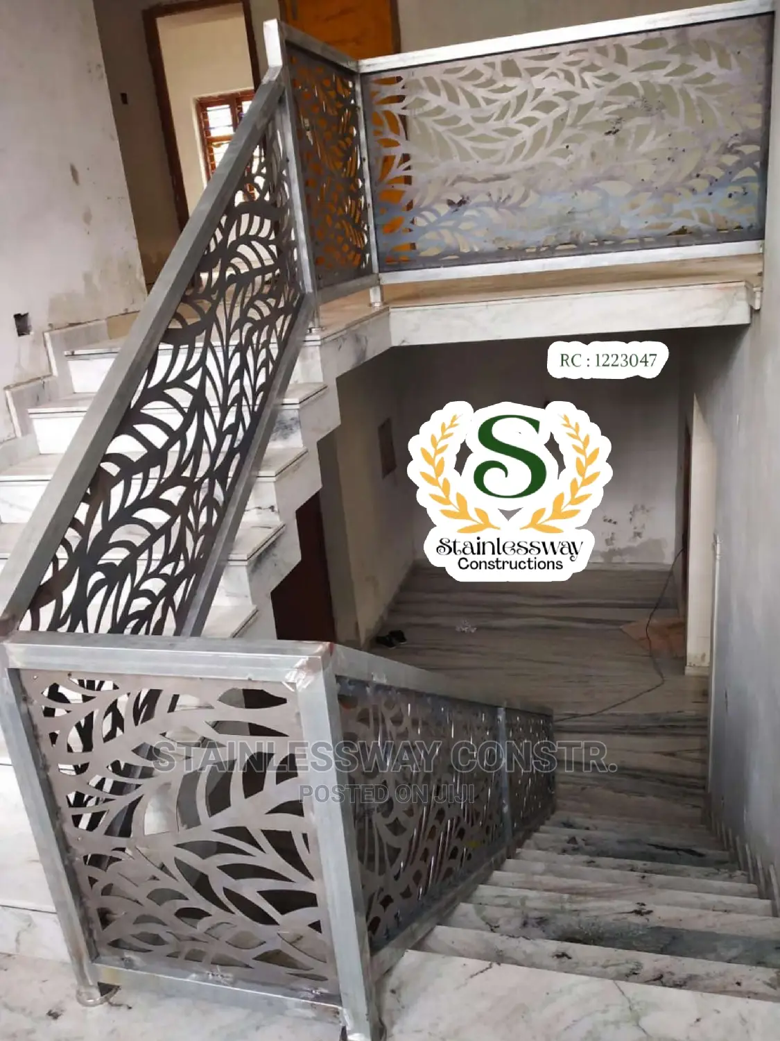 Lasercut Staircase Railings Design at Gwarimpa