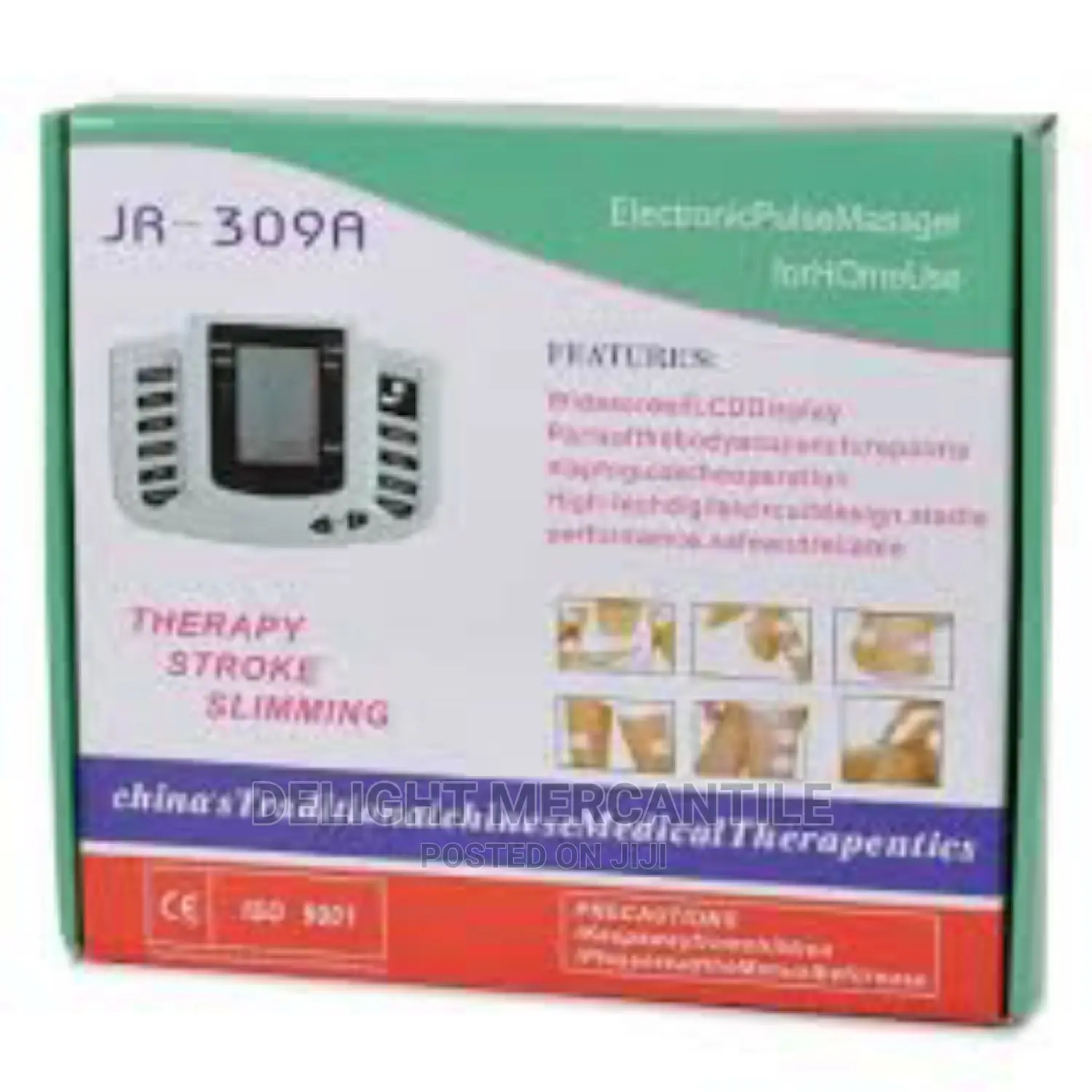 Electric Pulse Massager Digital Therapy Machine N Slippers