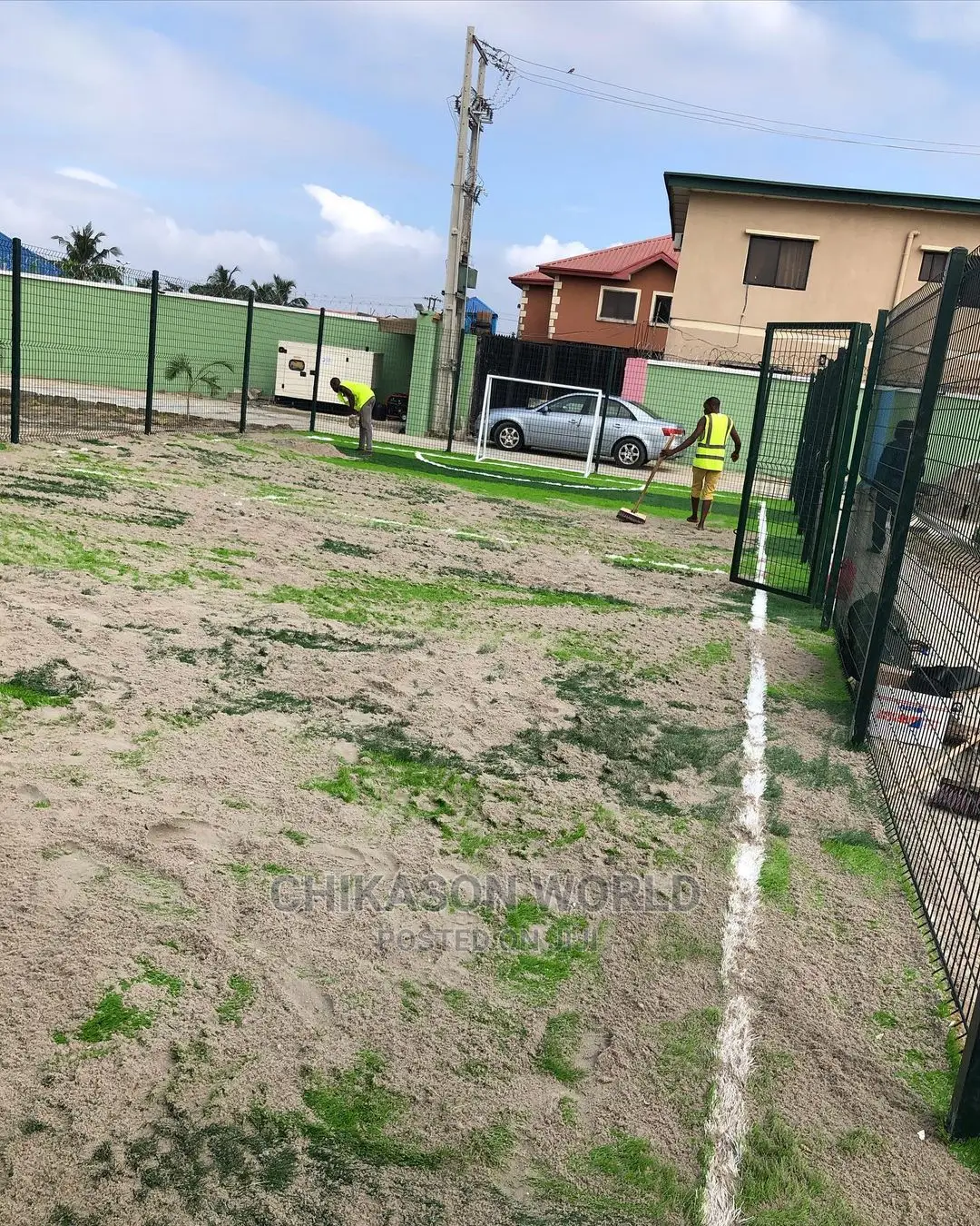 Football  Pitch Grass Is Available