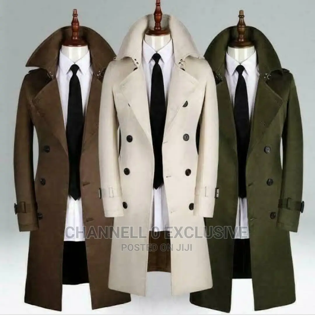 Quality Mens Winter Trench Coat
