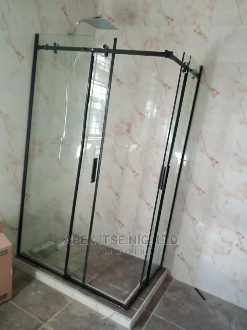 Black Assry Shower Cubicle as Installed