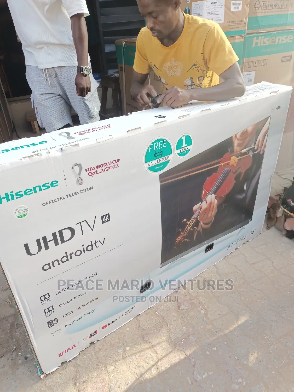 Hisense 65" Android Television With Strongly 1year Warranty