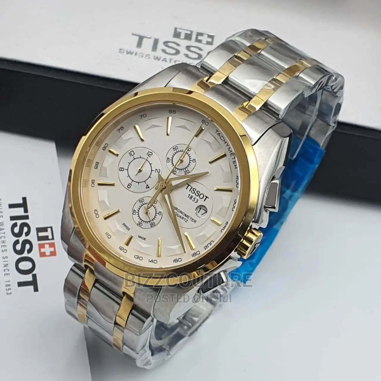 High Quality TISSOT Silver Gold Chain Available in Store