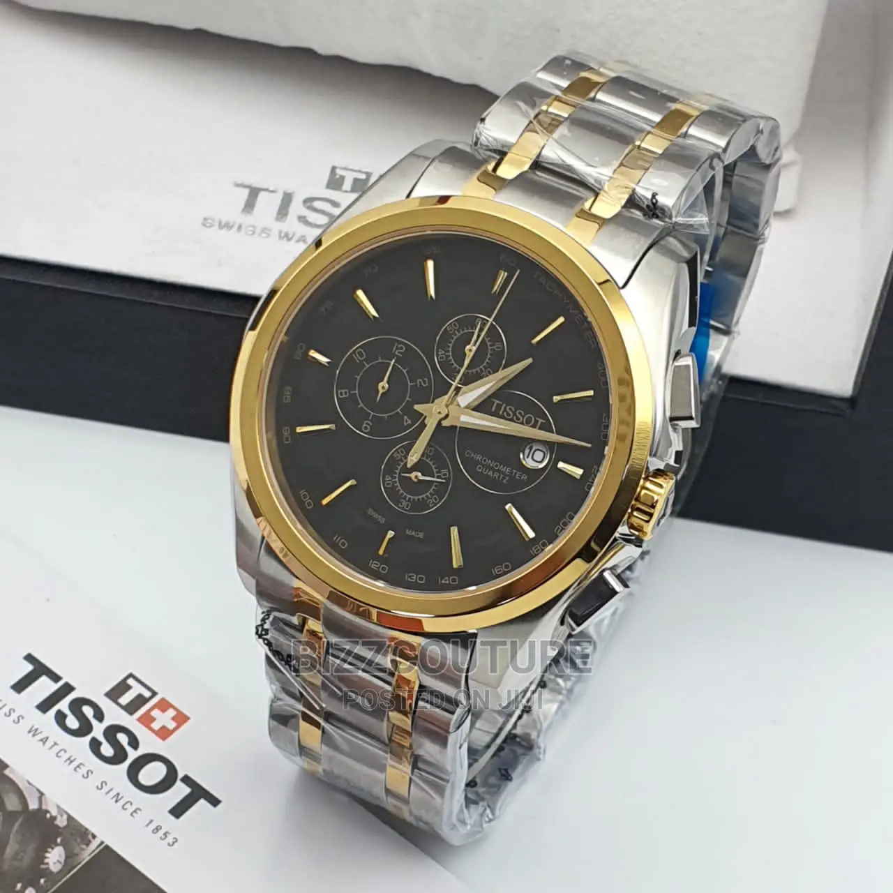 High Quality TISSOT Silver Gold Chain Available in Store