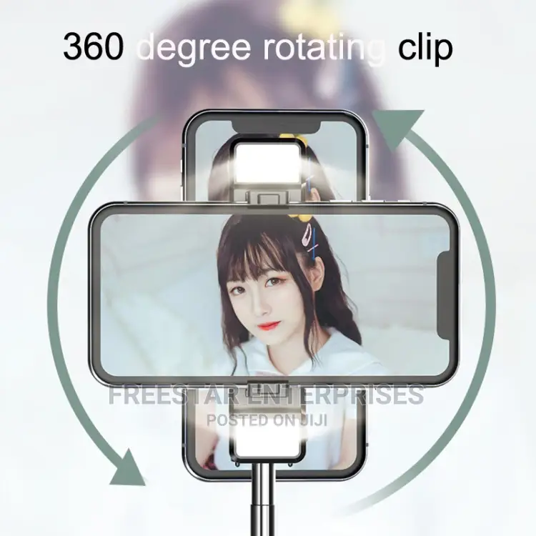 P60 Plus Phone Selfie Stick Fill Light Bluetooth Mobile.