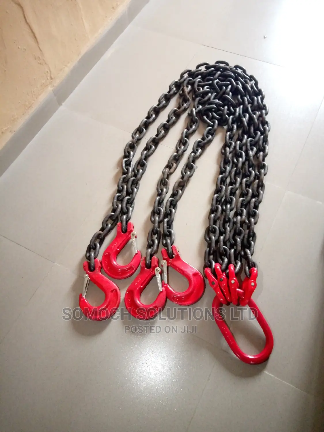 Lifting Chain Sling With 5ton Hook 4 Legs Rachet Binder