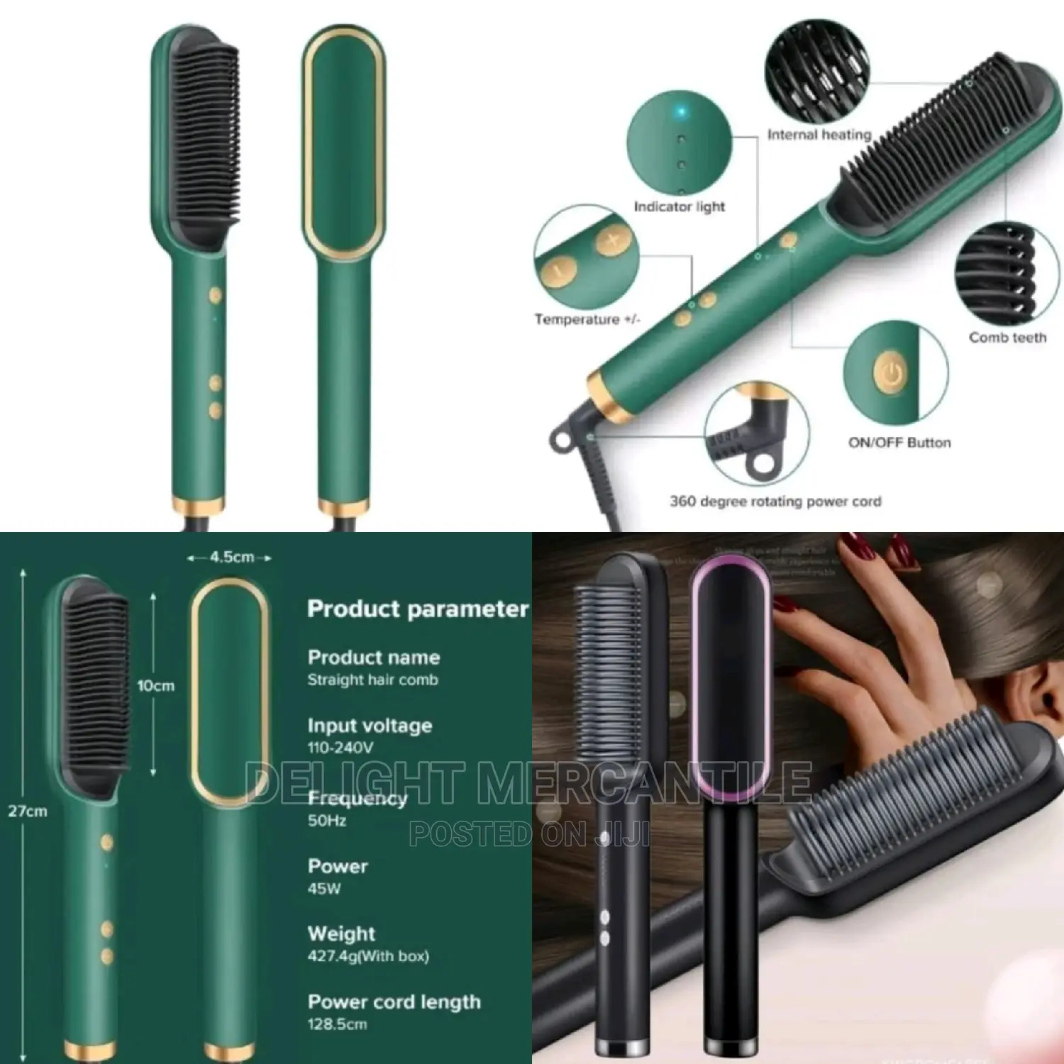 Hot Hair Straightener Comb