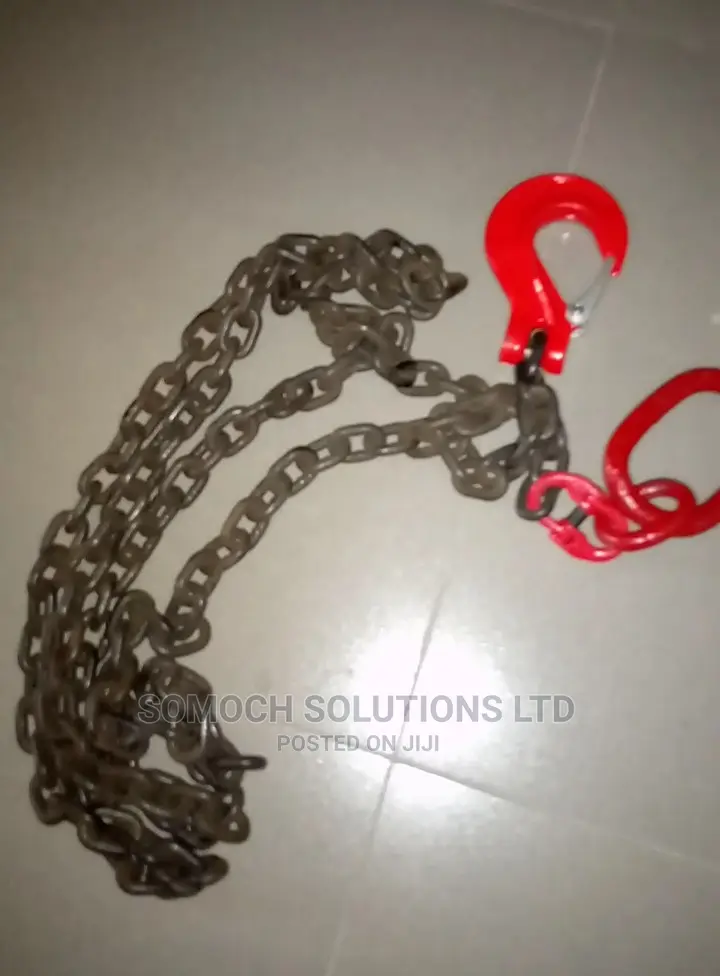 Lifting Chain 3 Ton Hook, 8mm Chain, 4 Meter Length Low Bed