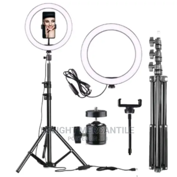 Ring Light With Tripod Stand and Phone Holder