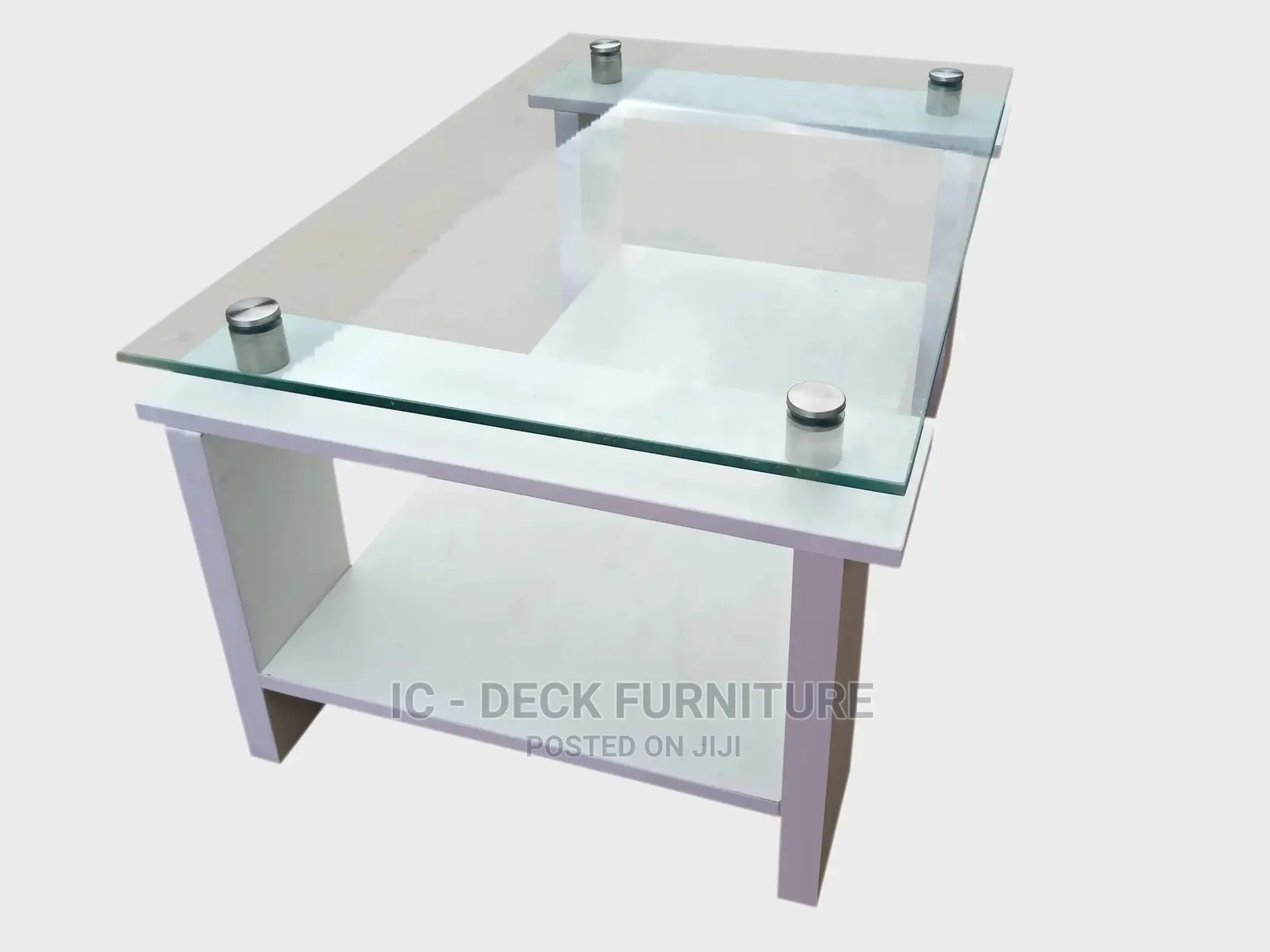 Tbl2 Transparent Thick Glass Top Center Table / Coffee Table