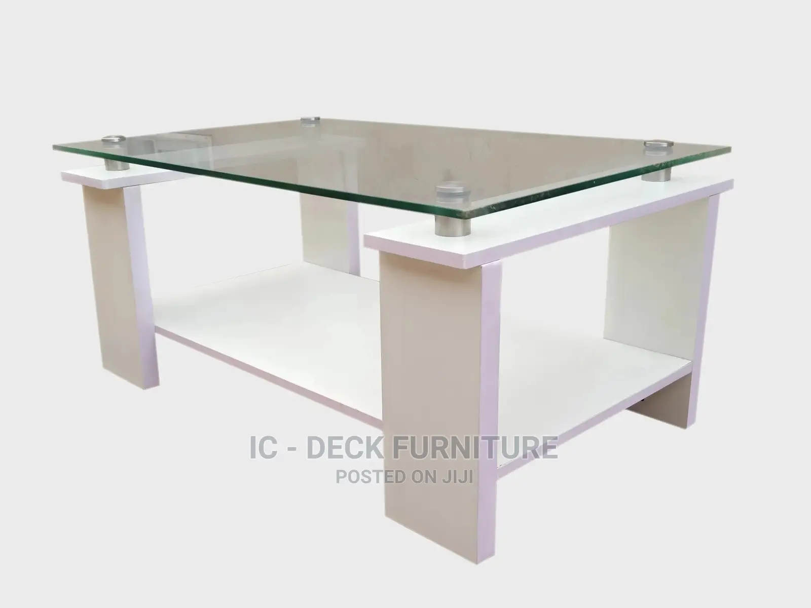 Tbl2 Transparent Thick Glass Top Center Table / Coffee Table