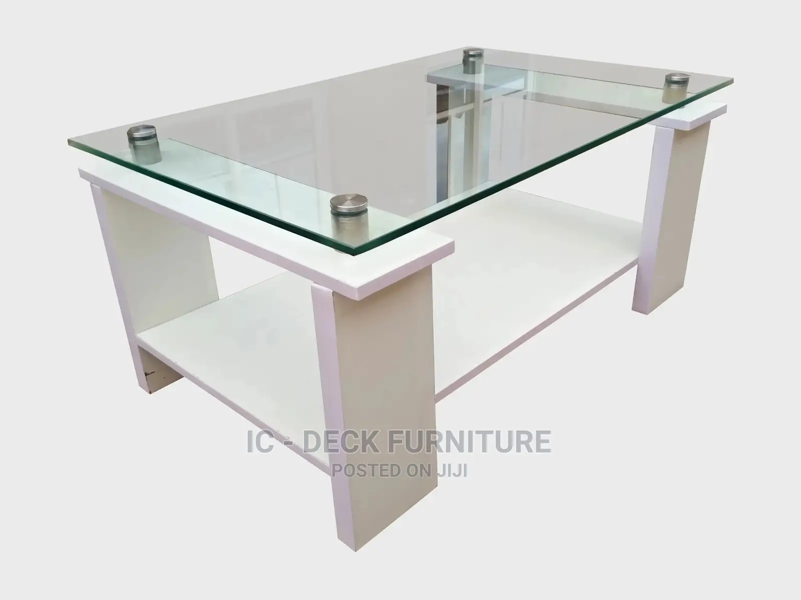 Tbl2 Transparent Thick Glass Top Center Table / Coffee Table