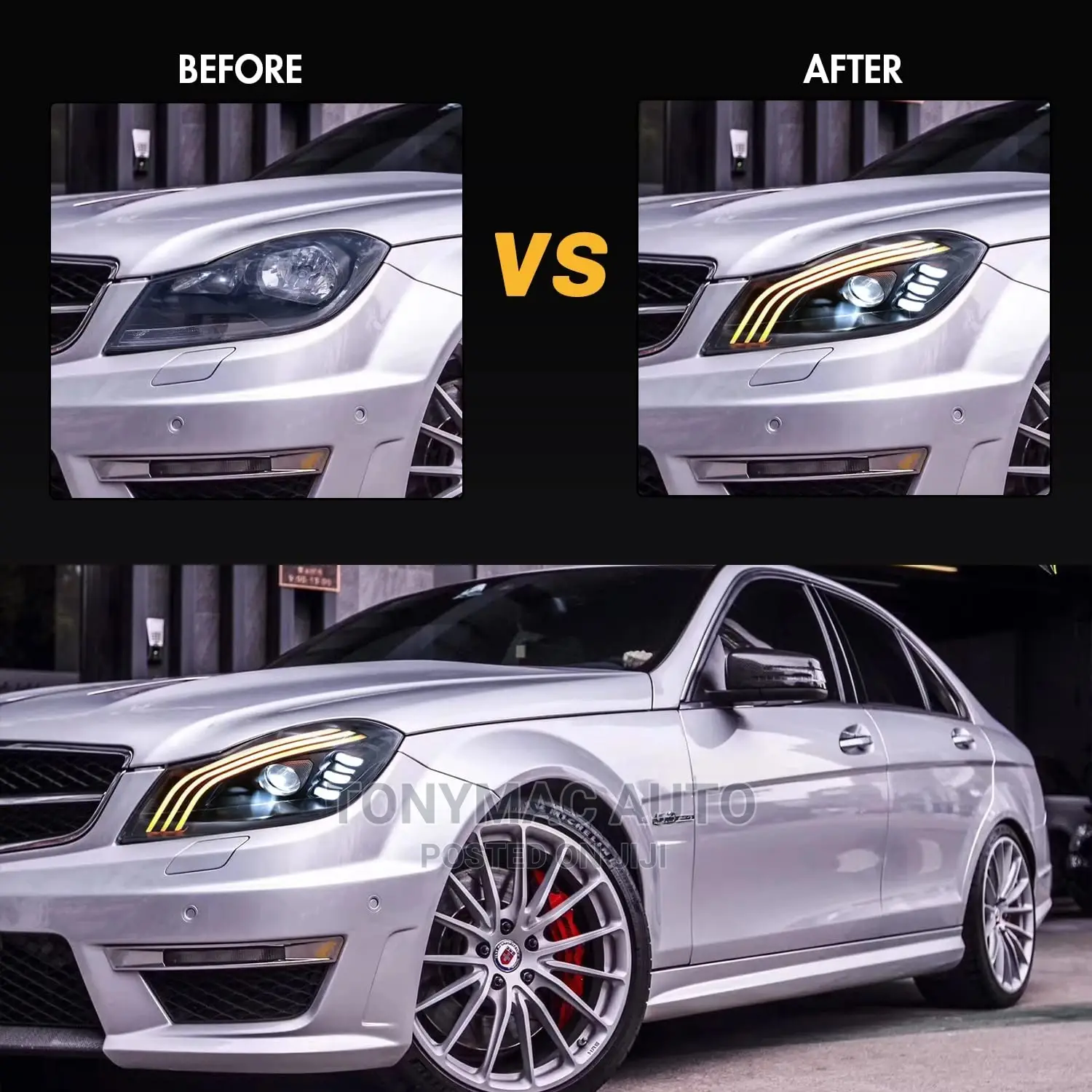 Mercedes-benz C300 2013 Headlights Led Maybach Style