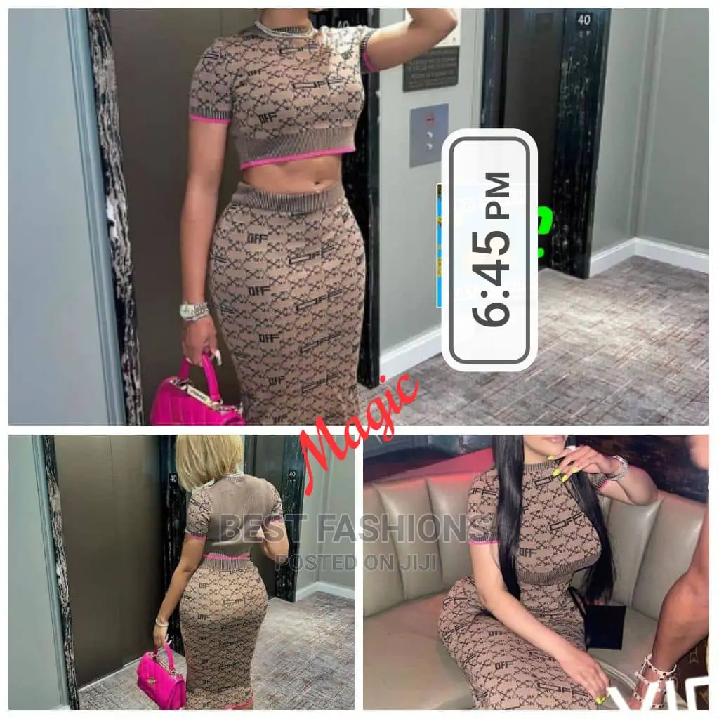Cute Ladies Bodycon Skirt and Top