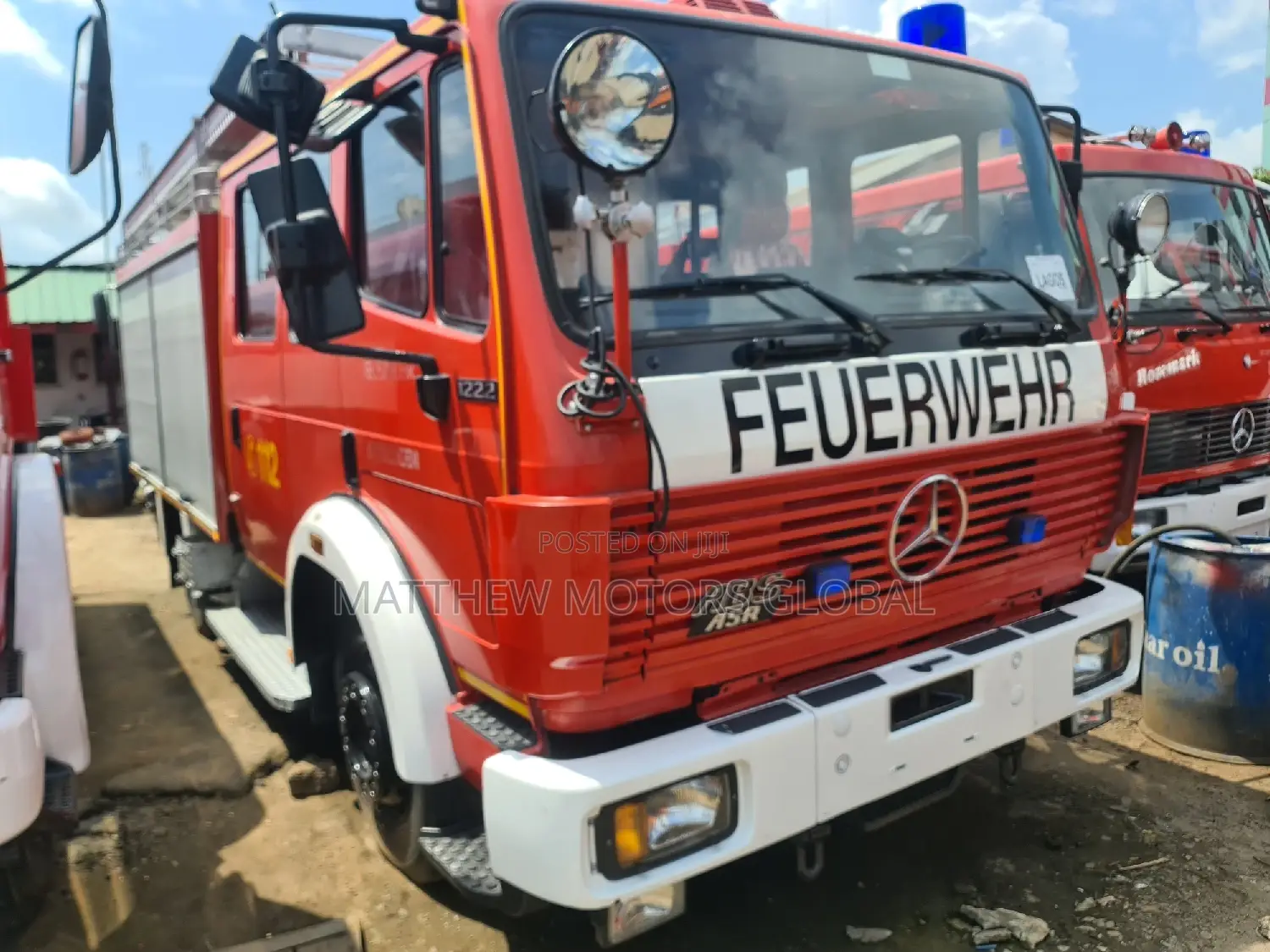 Sparkling Clean Mercedes-Benz Fire Service Truck