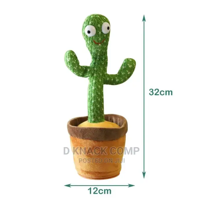 Dancing Cactus Plush Toy,Sing Dance and Learn to Speak
