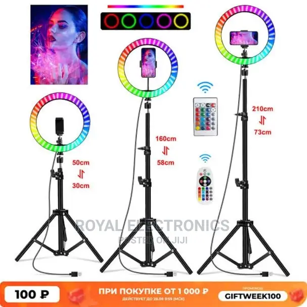 Newly Branded Ring Light(Rgb 10 Inch) LED Selfie