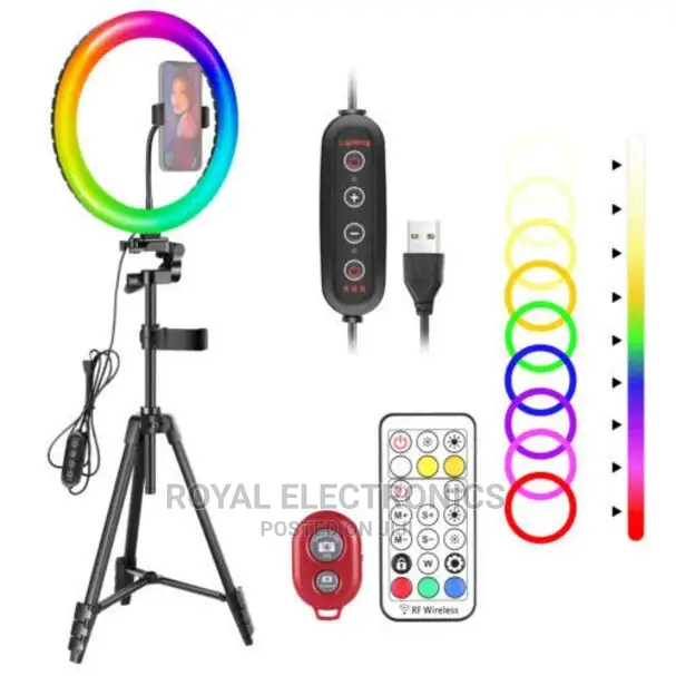 Latest RGB LED Ring Light With 12′′ With Stand