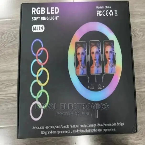 Classic 14" Inches RGB Led Ring Light With Tripod Stand