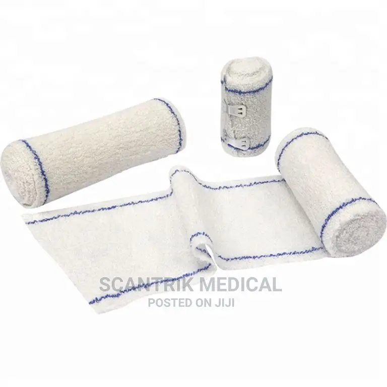 Medical Elastic Crepe Bandage With Clips