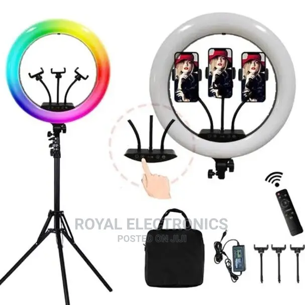 16 Inch LED Selfie Ring Light RGB With Tripod Stand