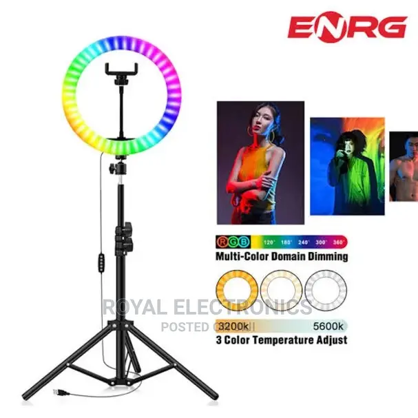 Latest 16 Inch LED Selfie Ring Light RGB With Tripod Stand