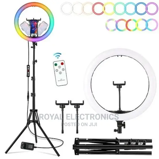 Classic New 16 Inch LED Ringlight RGB With Tripodstand