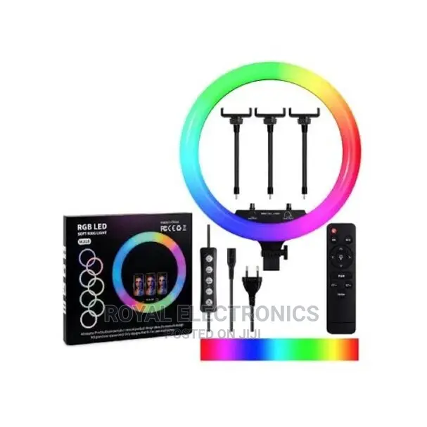 RGB 18-Inches Led Ring Light With Free Tripod Stand